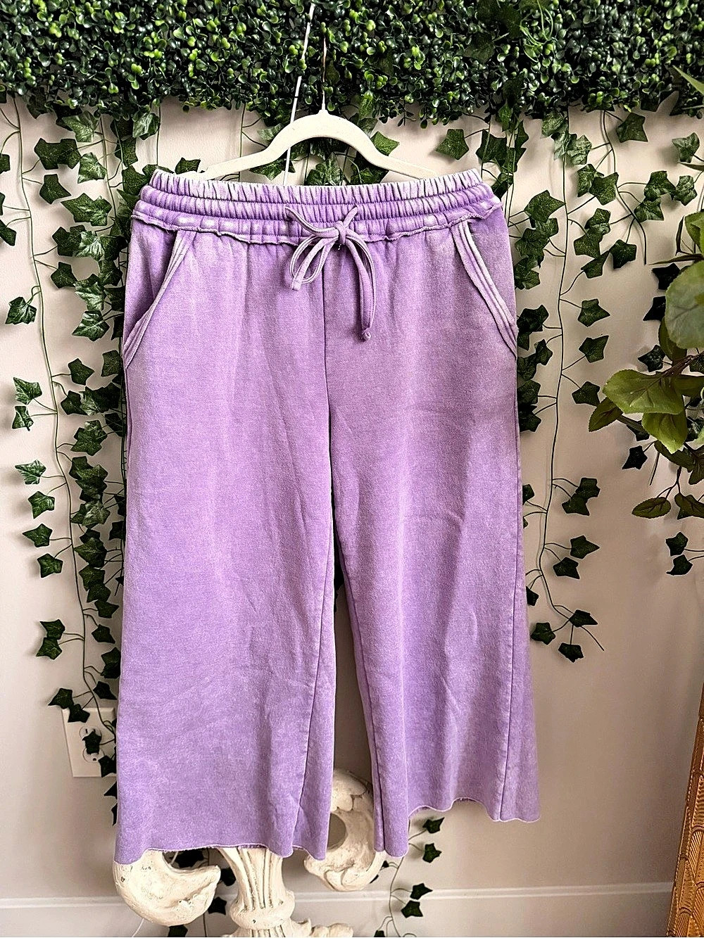 Zyia Purple Wide Leg Pants Size Small Like New